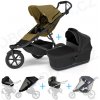 Set 5v1 Thule Urban Glide 3 Nutria green 2024 + vanička Black + pláštenky + ochranná sieť