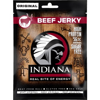 Indiana Jerky Beef Peppered Hovězí sušené maso s Pepřem 90 g