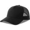 Atlantis Headwear Kšiltovka Rapper Cotton-S, 5 panelová, Trucker COT33026080899-black/black UNI Černá/černá