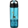 Carl Oscar - Fľaša na vodu 0,3 l s pohárikom Farba: Modrá