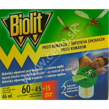 Biolit s tekutou náplní proti komárům 60nocí