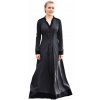 Battle Merchant Středověké šaty Meira se sametovými detaily, černé