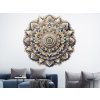 Nalepte.cz Pestrá mandala textilní prelepiteľná nálepka na stenu list 100 x 100 cm