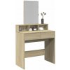 vidaXL Toaletný stolík so zrkadlom dub sonoma 80x41x144,5 cm 848173