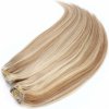 Clip in maxi set 73 cm pravé ľudské vlasy - REMY 280g - SVETLÝ MELÍR