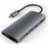 Replikátor portov Satechi Aluminium Type-C Multi-Port Adapter (HDMI 4K, 3x USB 3.0, MicroSD, Ethernet V2) - Space Grey (ST-TCMA2M)