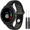 BStrap Silicone Sport remienok na Garmin Forerunner 235, black/gray (SGA002C06)