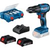 Bosch Set GSB 185-LI, kufor, 2x aku + 82 ks príslušenstva 0615990N2P