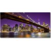 Foto obraz akryl do obývačky Manhattan noc 100x50 cm