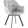 Design-Shop Jedálenská stolička Jordi zamat - tmavo šedá