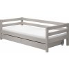 Jednolôžko Flexa - Classic s dvoma zásuvkami (borovica šedá) uni