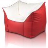 EF1047 Ecopuf Sedací vak Ecopuf - COMFORT - ekokoža červeno-biely E6/E1