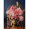Pivonky vo váze - Akad. mal. Igor Navrotskyi, originálny, ručne maľovaný obraz M (do veľkosti 65x65cm) Viac farieb