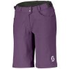 SCOTT Cyklistické nohavice krátke bez trakov - TRAIL FLOW W/PAD W - fialová XS
