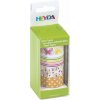 HEYDA samolepiace washi papierové pásky - sada motýlikovia 1,5 cm x 5 m (4 ks)
