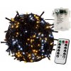VOLTRONIC Vianočná reťaz 10m, 100 LED, teple a studeno biela