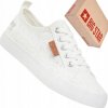 Big Star dámske tenisky W274925 čipkované šnurovacie tenisky biele