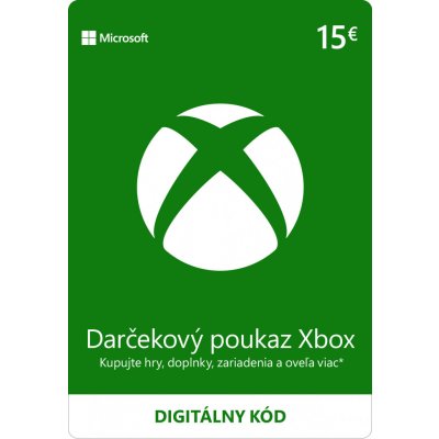 Microsoft Xbox Live darčeková karta 15 €