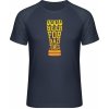 Mymate Predĺžené Tričko MY111 - Dobré pivo na zlé časy - Navy / Heather Navy - XL - Pánske