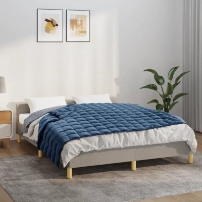 Shumee Záťažová prikrývka modrá 11 kg polyester 150x200