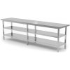 TECHNICA Stredový stôl s dvoma policami, zváraný, 2200x800x850 mm | TECHNICA, 11322280