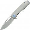 KUBEY Supercell Stonewashed 14C28N Blade Grey Titanium Linerlock KU353A