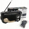 Rádiová batéria AM, FM PU XING PX-777 SOLAR čierna