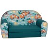 Mama Kiddies premium rozkladacie dvojité kreslo - Clown Fish