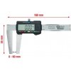 KS Tools Digitálne posuvné meradlo na brzdové kotúče 0-60mm, 160mm 300.0540