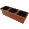 Samozavlažovací truhlik Berberis TRIO - terakotta