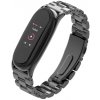 Xiaomi Mi Band 3/4/5/6 náhradný náramok/remienok - BO chirurgická oceľ Farba: Čierna MBSCZ-5BOCHCE