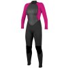 Neoprén O'Neill Wms Reactor II Back Zip 3/2 Full black/berry 12 24/25 - Odosielame do 24 hodín