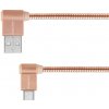 Kruger & Matz KM0361 USB/USB-C, 1m, růžový