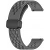 A-NIS AS0475.07-22 - Silikónový remienok s magnetickou preklápacou sponou 22 mm šedý