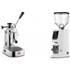 La Pavoni Europiccola Lusso + Eureka Atom W 75, white