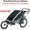 Thule Chariot Cross 2 Alaska + bike set + kočíkový set + bežecký set
