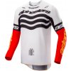 Dres TECHSTAR limitovaná edícia DEEP, ALPINESTARS (čierna/biela/červená fluo/oranžová) 2025 Veľkosť: S