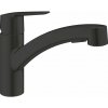 Grohe QuickFix Start Drezová batéria s výsuvnou spŕškou, matná čierna 303072431-GR