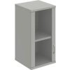 Policová skriňa Strong, L, horná, 40x76,8x40 cm, sivá/sivá