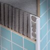 BIELA ukončovacia lišta, hranatý L profil PVC, pre obklad 6 mm, dĺžka 260cm CX 84600