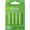 Nabíjacie batérie R6/AA GP ReCyko+ 1300 Series 1300 mAh - 4 ks blister