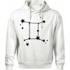 Súhvezdie - Gemini - Blíženci - Oversized mikina pánska Moon - kratšia + širšia - XL ( Biela )