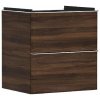 Hansgrohe Xelu Q - Umývadlová skrinka, 63x58x50 cm, 2 zásuvky, tmavý orech/chróm 54026000