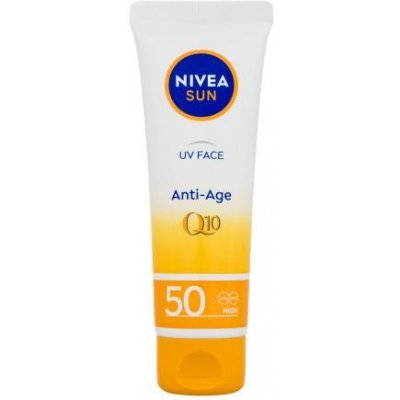 Nivea Sun UV Face Q10 Anti-Age SPF50 protivráskový opaľovací krém 50 ml pre ženy