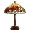 Vitráž lampa tiffany stolná kolekcia ROSE 36*46