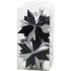 Ozdoba MagicHome Vianoce, 6 ks, čierno - strieborná, 8x9,5 cm