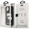 Karl Lagerfeld puzdro gumené Apple iPhone 13 KLHCP13MSLKHBK čierné