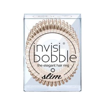 Invisibobble SLIM Bronze Me Pretty - Gumičky do vlasů Bronzová 3 ks