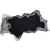Diera 3D fototapeta na stenu Čierna doska 95x73 cm