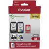 kazeta CANON PG-545 XL black + CL-546 XL color MG2450/MG2550 + GP501 10x15 8286B011